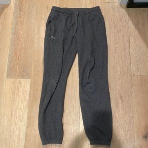 Gray Lacoste Sweatpants - barley worn | mens large